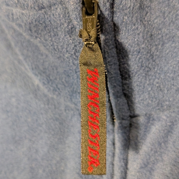 Vintage Winchester Blue Fleece Zip-Up Jacket - Picture 4 of 10